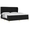 vidaXL Box spring seng med madras Sort 200 x 200 cm Stof
