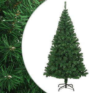 vidaXL kunstigt juletr&aelig; med tykke grene 240 cm PVC gr&oslash;n