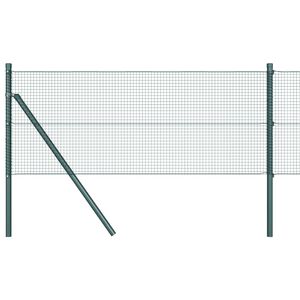 vidaXL Svejset tr&aring;dhegn jordfastg&oslash;relse 10 x 0,8 m PVC-belagt st&aring;l