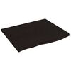 vidaXL v&aelig;ghylde 60x50x2 cm behandlet massivt egetr&aelig; m&oslash;rkebrun
