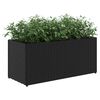 vidaXL plantekasser 2 stk. med 2 potter 72x30x32 cm polyrattan sort