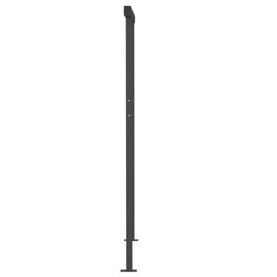 vidaXL markise med stolper 3,5x2,5 m manuel betjening antracitgrå