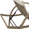 vidaXL liggestole 2 stk. med bord polyrattan beige