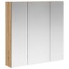 vidaXL Badev&aelig;relsesspejlskab Artisan eg 70 x 14,5 x 70 cm