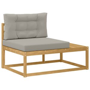 vidaXL Udend&oslash;rs Modulsofa med pude Hvid 115 x 83 x 73 cm Polyester