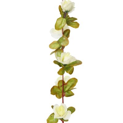 vidaXL kunstige blomsterguirlander 6 stk. 250 cm hvid