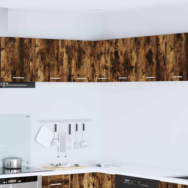 vidaXL H&aelig;ngeskab R&oslash;get Eg og Hvid 57 x 57 x 40 cm Konstrueret tr&aelig;