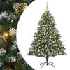 vidaXL Kunstigt juletr&aelig; med stativ Gr&oslash;n 180 cm PVC og plastik og st&aring;l