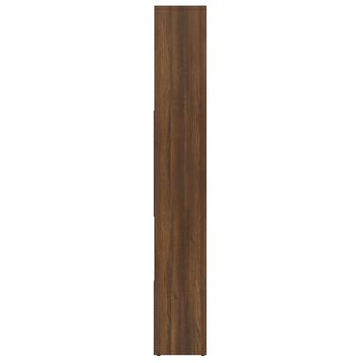 vidaXL bogreol 67x24x161 cm konstrueret træ brun egetræsfarve