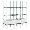 vidaXL plantekasse med espalier 120x40x142,5 cm PP hvid