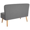vidaXL stofsofa 117x55,5x77 cm lysegrå