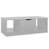vidaXL sofabord 102x50x36 cm konstrueret tr&aelig; hvid h&oslash;jglans