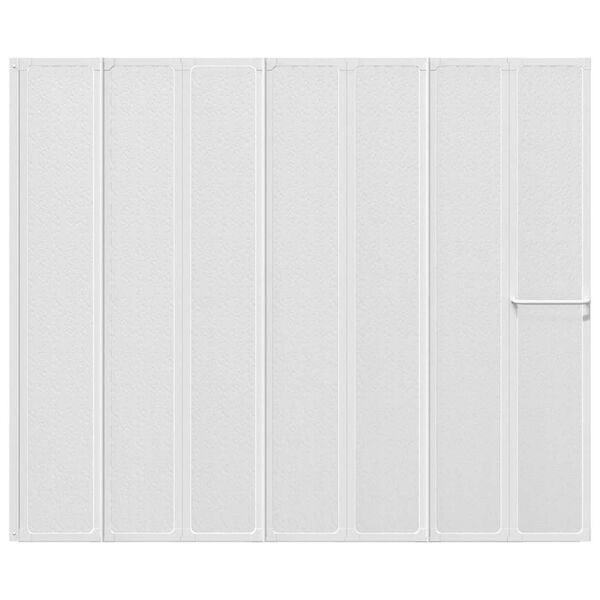 Bad Sk&aelig;rm 140 x 168 cm 7 Foldbare Paneler med h&aring;ndkl&aelig;deholder