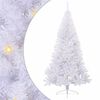 vidaXL Kunstigt juletr&aelig; med 300 LED'er Hvid 240 cm PVC og St&aring;l