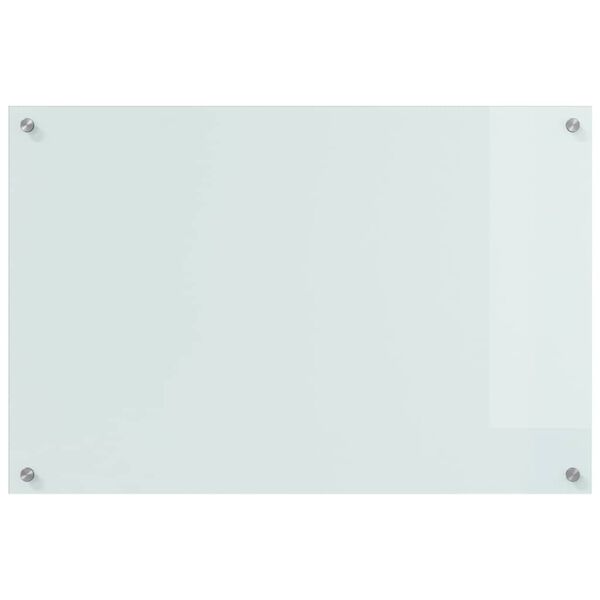 vidaXL Køkken bagvæg 2 pcs Hvid 90 x 60 cm hærdet glas