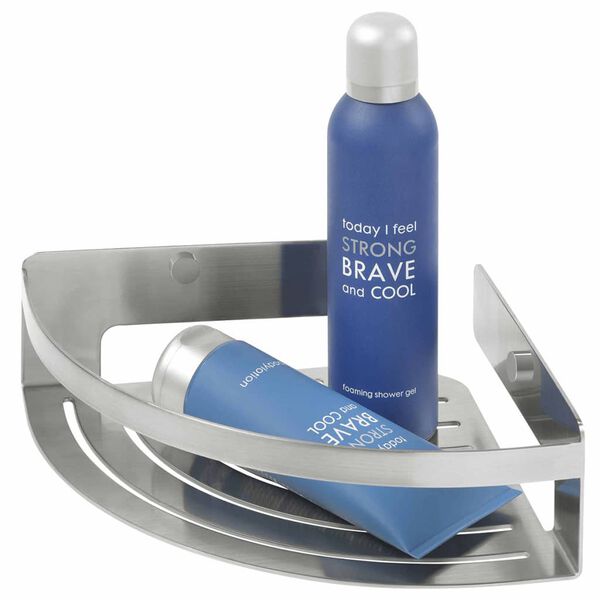 Tiger hj&oslash;rnekurv til badev&aelig;relset Caddy s&oslash;lvfarvet large 1400630946