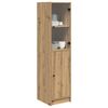 vidaXL Highboard Artisan Egetr&aelig; 35 x 37 x 142 cm Konstrueret tr&aelig;