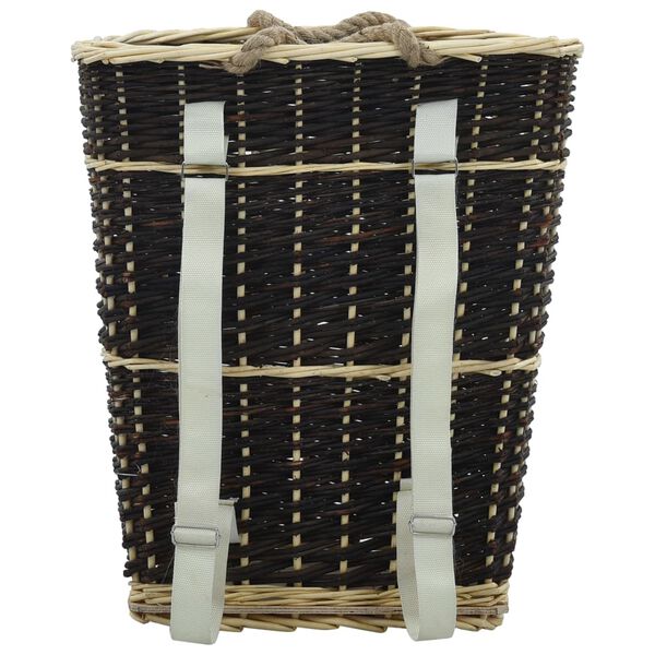 vidaXL b&aelig;rerygs&aelig;k til br&aelig;nde med h&aring;ndtag 50 x 44 x 58 cm naturpil