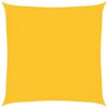 vidaXL solsejl 3,6x3,6 m 160 g/m&sup2; HDPE gul