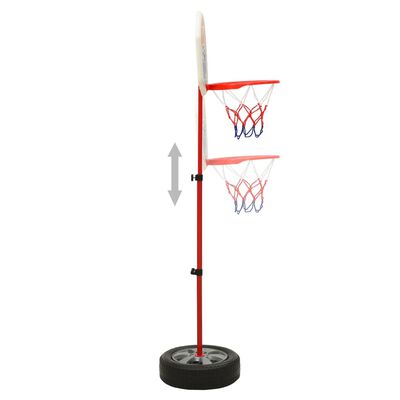 vidaXL basketballsæt til børn 120 cm justerbart