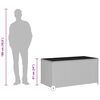 vidaXL opbevaringskasse til haven 120x65x61 cm polyrattan sort
