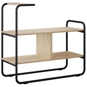 vidaXL Konsolbord Sonoma-eg 80 x 35 x 75 cm Konstrueret tr&aelig;