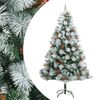 vidaXL kunstigt juletr&aelig; med grankogler og b&aelig;r 210 cm h&aelig;ngslet