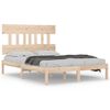vidaXL sengeramme 135x190 cm massivt tr&aelig;