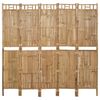 vidaXL 5-panels rumdeler 200x180 cm bambus
