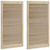 vidaXL Skabsd&oslash;r 2 stk. Naturfarvet 110 x 2,1 x 59,5 cm Massiv fyrretr&aelig;