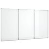 vidaXL magnetisk whiteboard 150x80x1,7 cm foldbart aluminium