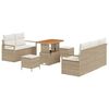 vidaXL Havesofa S&aelig;t 8 stk. 7-Antal s&aelig;der Beige og creme
