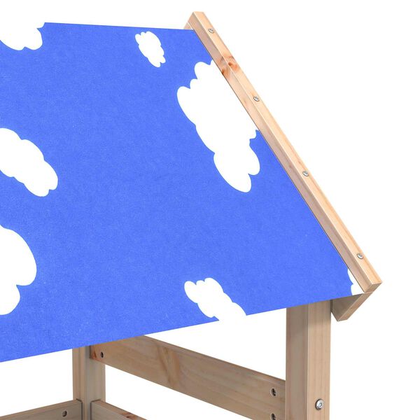 vidaXL Leget&aring;rn Brun 52,5 x 110,5 x 215 cm Massiv fyrretr&aelig;