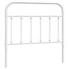vidaXL udskiftningsgavl 100 cm metal hvid
