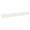 vidaXL Pl&aelig;nekant 10 stk. 102 x 10 x 4 cm St&aring;l Hvid