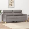 vidaXL 2-personers sofa 140 cm stof gråbrun