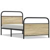 vidaXL sengeramme 100x200 cm uden madras konstrueret tr&aelig; sonoma-eg