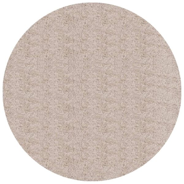 vidaXL shaggy gulvt&aelig;ppe PAMPLONA &Oslash; 160 cm h&oslash;j luv beige