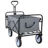 vidaXL Foldbar h&aring;ndvogn Gr&aring; 94 x 53 x 99 cm Oxford Stof