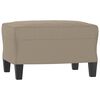 vidaXL fodskammel 60x50x41 cm mikrofiberstof gr&aring;brun