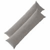 vidaXL Pudebetr&aelig;k 2 pcs HEERLEN Lysegr&aring; 40 x 145 cm cordfl&oslash;jl