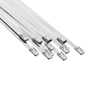 vidaXL Kabelb&aring;nd 12 stk. 4,6 x 150 mm S&oslash;lv