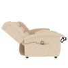 vidaXL 2-personers massagestol stof cremefarvet