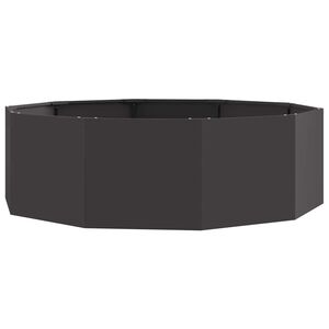 vidaXL Plantekasse Sort 120 x 120 x 35 cm St&aring;l