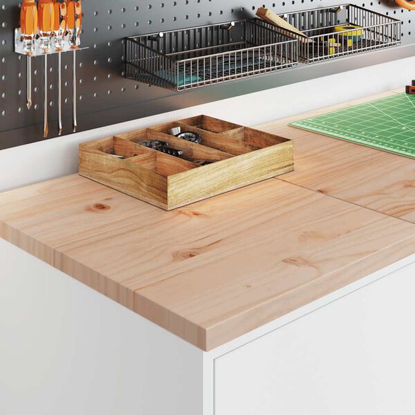 vidaXL Garageopbevaringsskab Hvid 40x51x85 cm Massivt træ Fyrretræ