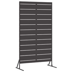 vidaXL Privatlivssk&aelig;rm 100 x 50 x 180 cm St&aring;l Sort