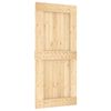 vidaXL Skyded&oslash;r NARVIK 95 x 210 cm (213,5 cm) Naturfarvet og sort