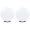 vidaXL LED-kuglelamper 2 stk. kugleformet 40 cm PMMA