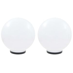 vidaXL LED-kuglelamper 2 stk. kugleformet 40 cm PMMA