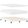 vidaXL Box spring seng med madras Hvid 160 x 200 cm Kunstl&aelig;der